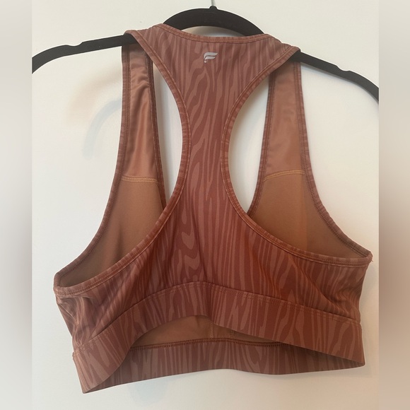 Fabletics Sage Printed Medium Impact Sports Bra, lightly worn, pads removed - Picture 2 of 5